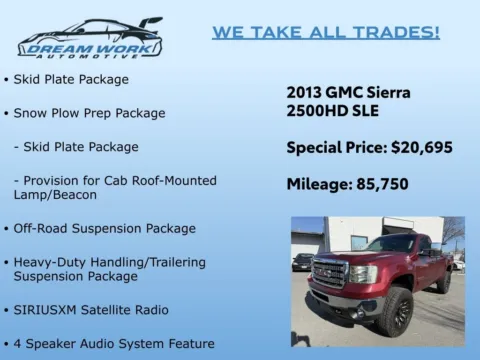 Photos of 2013 GMC Sierra 2500HD SLE for sale in Charlotte, NC at Dream Work Automotive