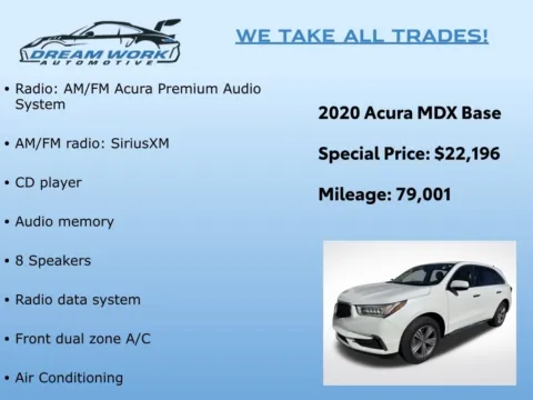 Photos of 2020 Acura MDX 3.5L for sale in Charlotte, NC at Dream Work Automotive