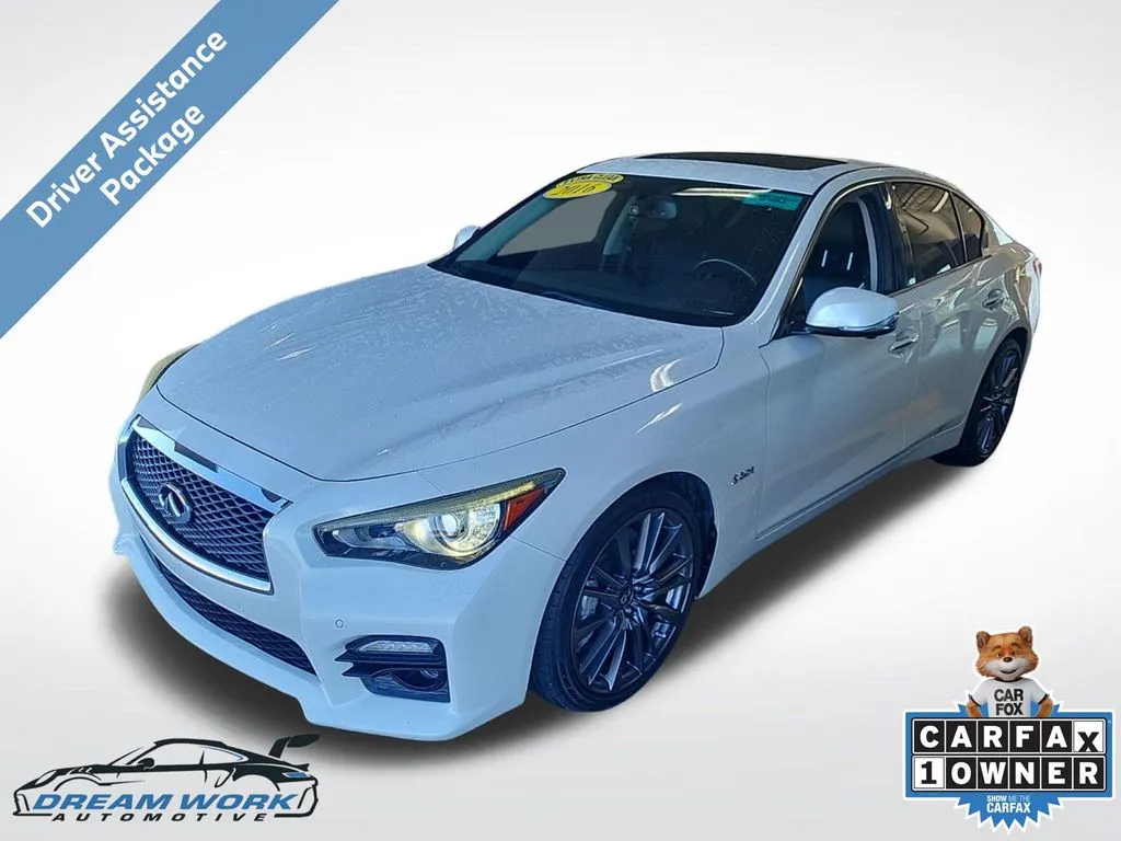 White 2016 INFINITI Q50 Red Sport 400 for sale in Charlotte, NC