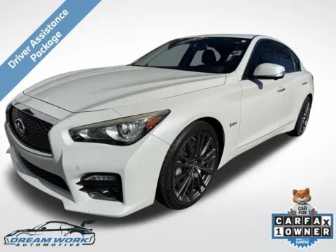 White 2016 INFINITI Q50 Red Sport 400 for sale in Charlotte, NC