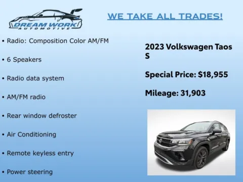 Photos of 2023 Volkswagen Taos 1.5T S for sale in Charlotte, NC at Dream Work Automotive