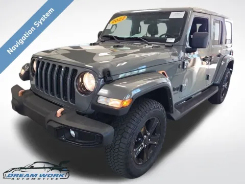 Gray 2022 Jeep Wrangler Unlimited Sahara Altitude for sale in Charlotte, NC