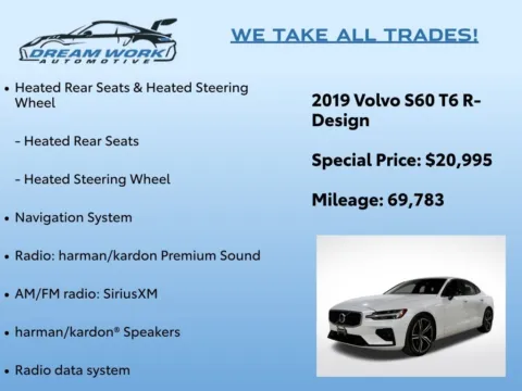 Photos of 2019 Volvo S60 T6 R-Design for sale in Charlotte, NC at Dream Work Automotive
