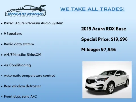 Photos of 2019 Acura RDX for sale in Charlotte, NC at Dream Work Automotive