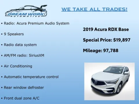 Photos of 2019 Acura RDX for sale in Charlotte, NC at Dream Work Automotive