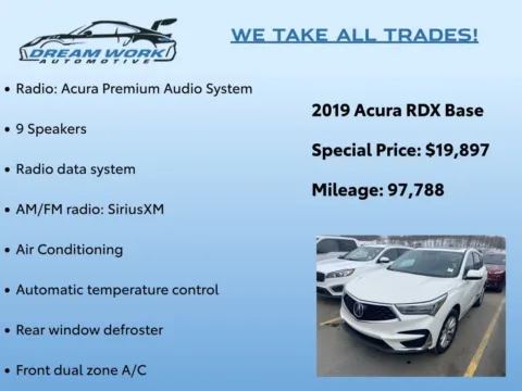 Photos of 2019 Acura RDX for sale in Charlotte, NC at Dream Work Automotive