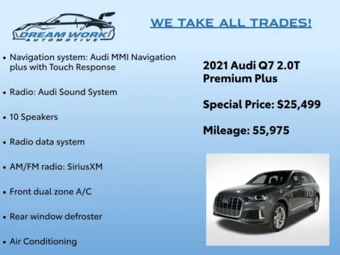 Photos of 2021 Audi Q7 45 Premium Plus for sale in Charlotte, NC at Dream Work Automotive