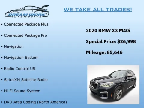Photos of 2020 BMW X3 M40i for sale in Charlotte, NC at Dream Work Automotive