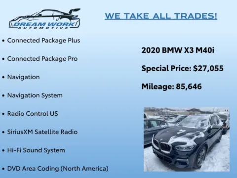 Photos of 2020 BMW X3 M40i for sale in Charlotte, NC at Dream Work Automotive