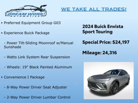 Photos of 2024 Buick Envista Sport Touring for sale in Charlotte, NC at Dream Work Automotive