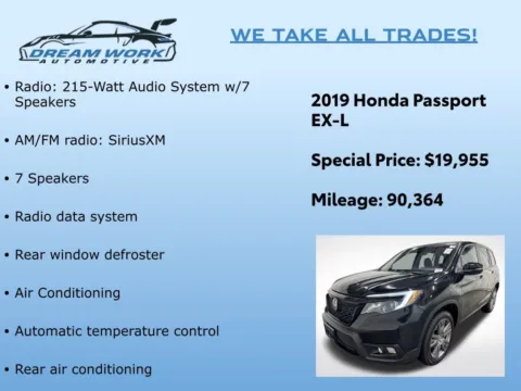 Photos of 2019 Honda Passport EX-L for sale in Charlotte, NC at Dream Work Automotive