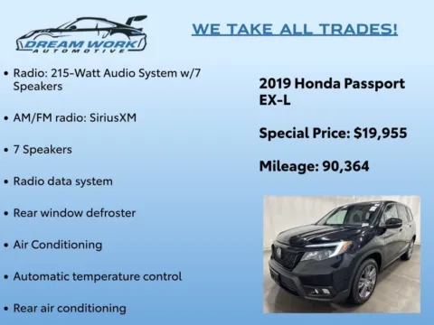 Photos of 2019 Honda Passport EX-L for sale in Charlotte, NC at Dream Work Automotive
