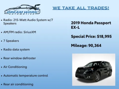 Photos of 2019 Honda Passport EX-L for sale in Charlotte, NC at Dream Work Automotive