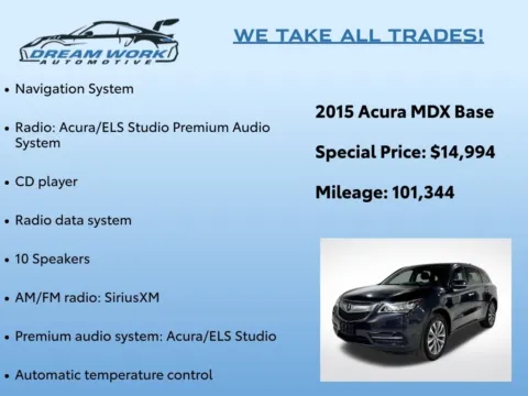 Photos of 2015 Acura MDX 3.5L Technology Package for sale in Charlotte, NC at Dream Work Automotive