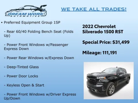 Photos of 2022 Chevrolet Silverado 1500 LTD RST for sale in Charlotte, NC at Dream Work Automotive