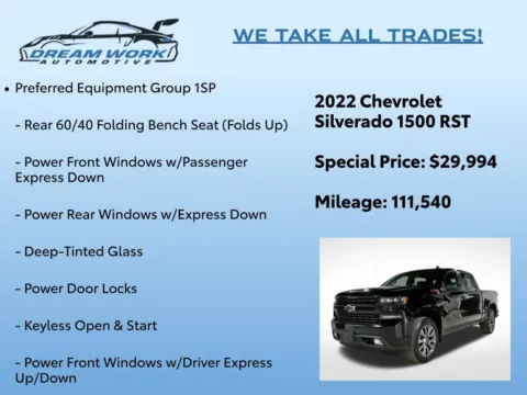 Photos of 2022 Chevrolet Silverado 1500 LTD RST for sale in Charlotte, NC at Dream Work Automotive