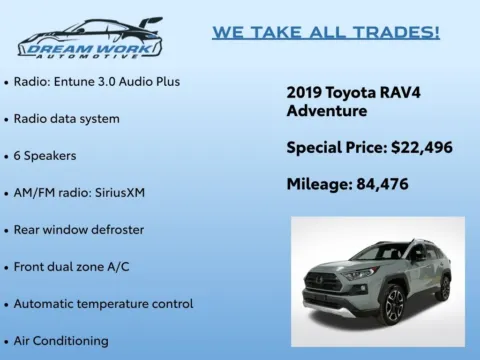Photos of 2019 Toyota RAV4 Adventure for sale in Charlotte, NC at Dream Work Automotive