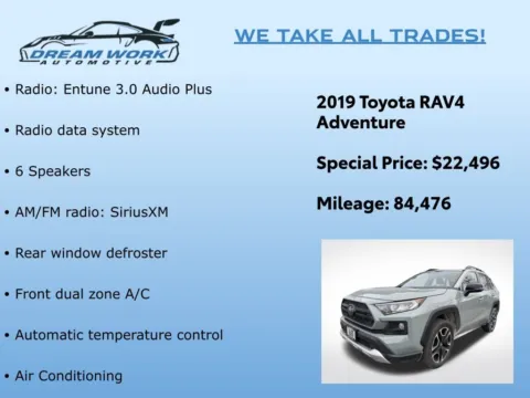 Photos of 2019 Toyota RAV4 Adventure for sale in Charlotte, NC at Dream Work Automotive