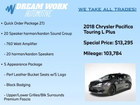 Photos of 2018 Chrysler Pacifica Touring L Plus for sale in Charlotte, NC at Dream Work Automotive
