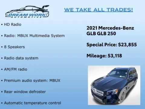 Photos of 2021 Mercedes-Benz GLB 250 for sale in Charlotte, NC at Dream Work Automotive