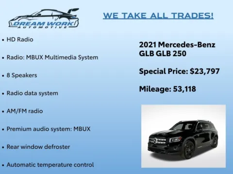 Photos of 2021 Mercedes-Benz GLB 250 for sale in Charlotte, NC at Dream Work Automotive