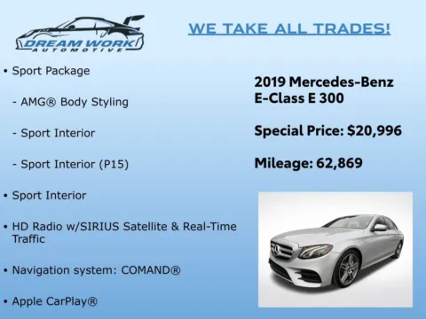 Photos of 2019 Mercedes-Benz E-Class E 300 for sale in Charlotte, NC at Dream Work Automotive