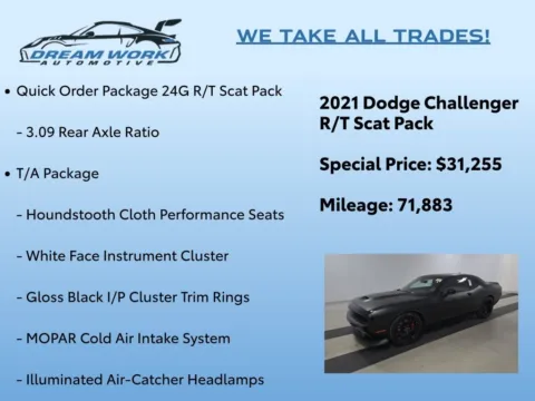 Photos of 2021 Dodge Challenger R/T Scat Pack for sale in Charlotte, NC at Dream Work Automotive