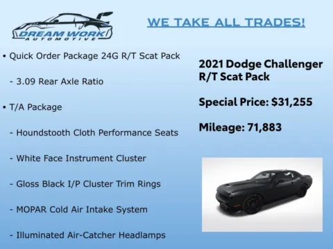 Photos of 2021 Dodge Challenger R/T Scat Pack for sale in Charlotte, NC at Dream Work Automotive