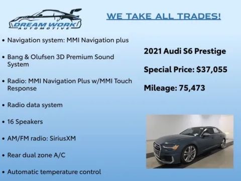 Photos of 2021 Audi S6 2.9T Prestige for sale in Charlotte, NC at Dream Work Automotive