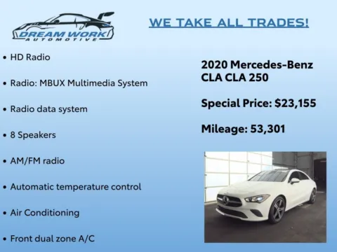 Photos of 2020 Mercedes-Benz CLA 250 for sale in Charlotte, NC at Dream Work Automotive