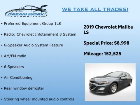 Photos of 2019 Chevrolet Malibu LS for sale in Charlotte, NC at Dream Work Automotive