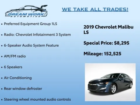 Photos of 2019 Chevrolet Malibu LS for sale in Charlotte, NC at Dream Work Automotive