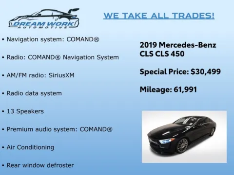 Photos of 2019 Mercedes-Benz CLS 450 for sale in Charlotte, NC at Dream Work Automotive