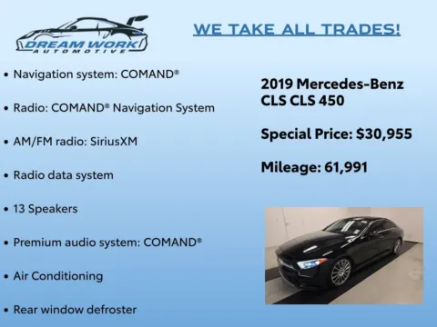 Photos of 2019 Mercedes-Benz CLS 450 for sale in Charlotte, NC at Dream Work Automotive