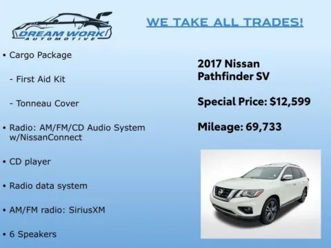 Photos of 2017 Nissan Pathfinder SV for sale in Charlotte, NC at Dream Work Automotive