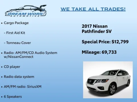 Photos of 2017 Nissan Pathfinder SV for sale in Charlotte, NC at Dream Work Automotive