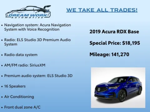 Photos of 2019 Acura RDX A-Spec Package for sale in Charlotte, NC at Dream Work Automotive