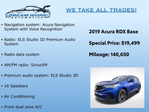 Photos of 2019 Acura RDX A-Spec Package for sale in Charlotte, NC at Dream Work Automotive