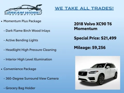 Photos of 2018 Volvo XC90 T6 Momentum for sale in Charlotte, NC at Dream Work Automotive