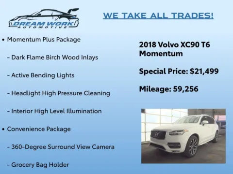 Photos of 2018 Volvo XC90 T6 Momentum for sale in Charlotte, NC at Dream Work Automotive