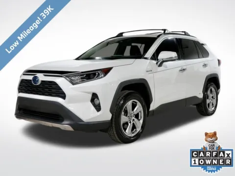 White 2021 Toyota RAV4 Hybrid XLE Premium for sale in Charlotte, NC