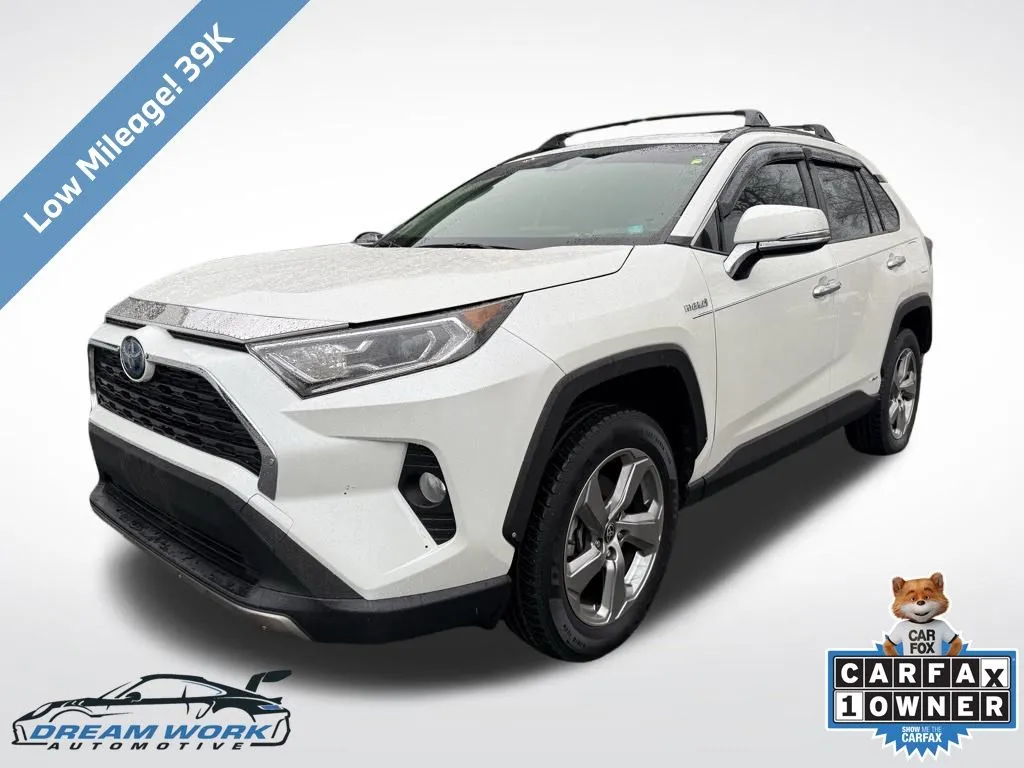 White 2021 Toyota RAV4 Hybrid XLE Premium for sale in Charlotte, NC