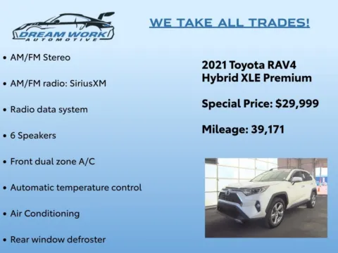 Photos of 2021 Toyota RAV4 Hybrid XLE Premium for sale in Charlotte, NC at Dream Work Automotive