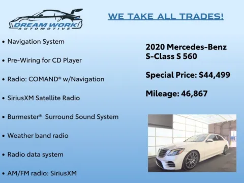 Photos of 2020 Mercedes-Benz S-Class S 560 for sale in Charlotte, NC at Dream Work Automotive