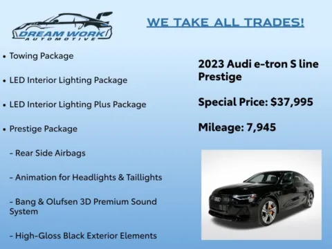 Photos of 2023 Audi e-tron Sportback S line Prestige for sale in Charlotte, NC at Dream Work Automotive