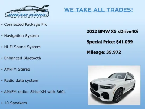 Photos of 2022 BMW X5 xDrive40i for sale in Charlotte, NC at Dream Work Automotive