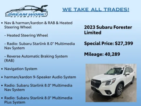 Photos of 2023 Subaru Forester Limited for sale in Charlotte, NC at Dream Work Automotive