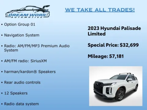 Photos of 2023 Hyundai Palisade Limited for sale in Charlotte, NC at Dream Work Automotive