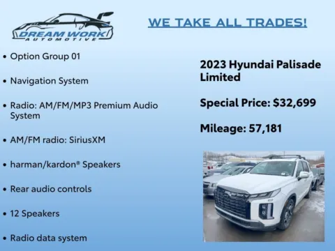 Photos of 2023 Hyundai Palisade Limited for sale in Charlotte, NC at Dream Work Automotive