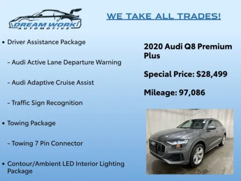 Photos of 2020 Audi Q8 55 Premium Plus for sale in Charlotte, NC at Dream Work Automotive
